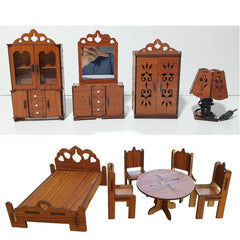 AA Wooden Toy Furniture with Table Lamp