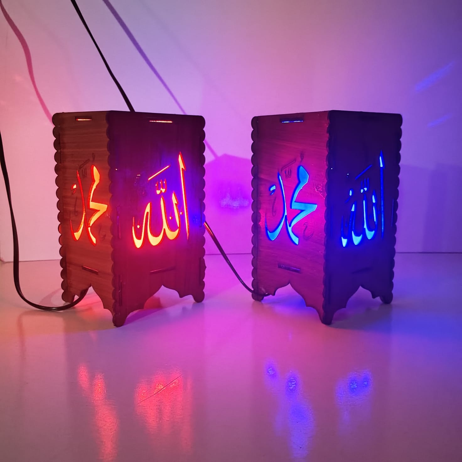 Allah Muhammad Luxury Lamp (2 PCS) ✨ - Talhapk store